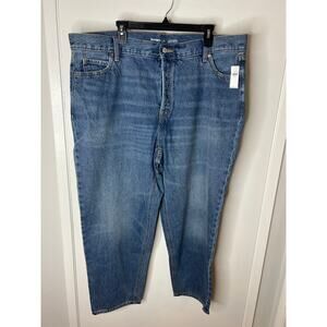 Old Navy Women's Extra High-Rise Sky-Hi Straight Ankle Jeans Blue NEW ~ Size 20